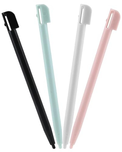 4 Stylets tactiles pour NDS DS Lite DSL NDSL - Pointe en plastique - Stylet pour écran tactile - Touchpen (4 couleurs)