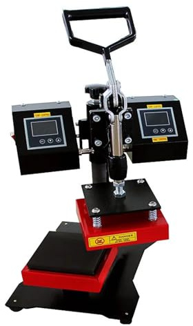 CUDTAPI Máquina de prensado de Placa térmica de colofonia Manual con Placas Superiores Inferiores, máquina de Estampado en Caliente de Tela for Bolsas y Camisetas de 4,7x4,7 Pulgadas