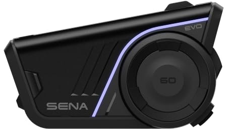 SENA 60S Evo Bluetooth kommunikationshjälm för motorcykel | Ljud av Bose, Mesh & Intercom Wave, IPX7 vattentät, monteringssatser för två headset, röststyrning och brusreducering