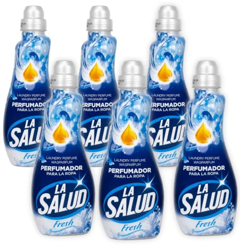 La Salud Perfumador para la Ropa, 6 x 720 ml | Aroma Limpio para Lavadora, Toallas, Sábanas, Ropa Diaria y Textiles del Hogar