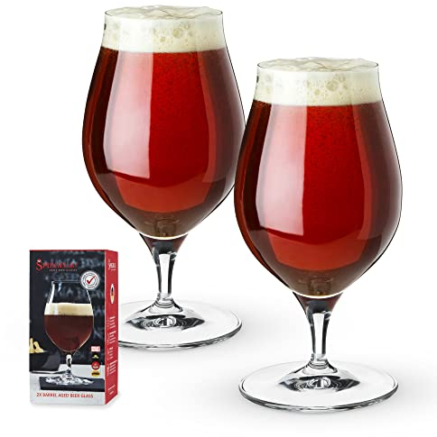 Spiegelau Barrel Aged Set / 2 499/21 Craft Beer Glasses UK/6, Claro, 9 cm, 2