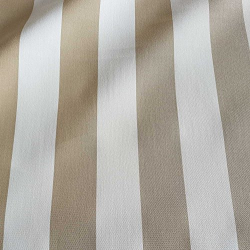 Stoff Meterware Markisenstoff Blockstreifen beige weiß gestreift UV beständig Sichtschutz Sonnenschutz
