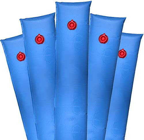 Pool Mate 1-3810-05 Wassersack für Schwimmbecken-Abdeckungen, Stärke 16 Gauge, 3 m, 1 Kamm, 5 Stück, Blau