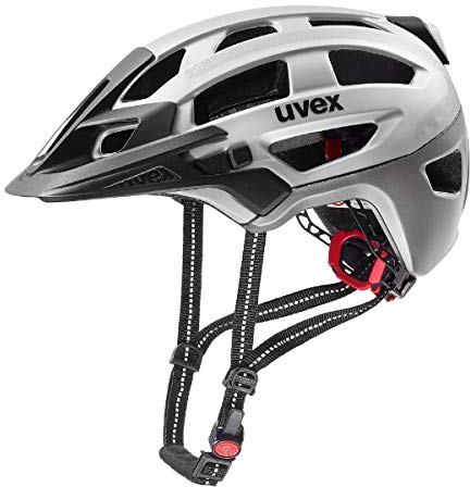 uvex finale light - sicherer City-Helm für Damen und Herren - inkl. LED-Licht - individuelle Größenanpassung - silver - 52-57 cm