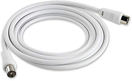 Vetrineinrete® Cavo prolunga antenna TV coassiale connettore RG59 maschio/femmina da 1.5 3 e 8 metri collegamento di segnale audio e video digitale (5 metri) M13