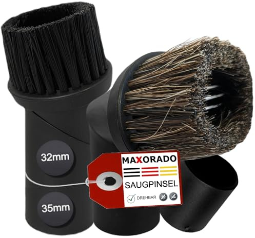 Maxorado 32mm 35mm Staubpinsel Set Düse Staubsauger-aufsatz Möbelpinsel Bürste Ersatzteil für Staubsauger CLEANmaxx Zyklon-Staubsauger Pet Star 9069 07023 08956 9109 Zubehör Bürsten