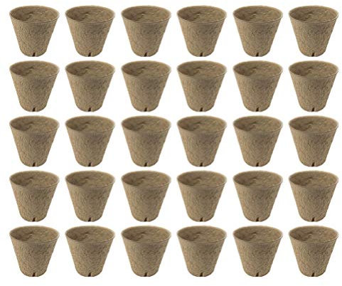 Yardwe Pots en Tourbe pour Semis 100 Pièces des Pots de Tourbe Biodégradable Démarrage Semences Pots Transplantables Rooter Pots de Pépinière Papier Semis Plateau de Germination pour