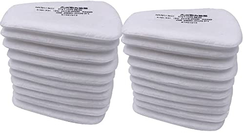 10Pairs 5N11 particulate replacement filters for 3 m 6000/6200/7502/6800/7501/FF40 half full face dust gas masks, Spray paint Chemical Respirator filter