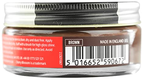 Cherry Blossom Footwear Renovating Shoe Cream Care Product, Brown, 50ml