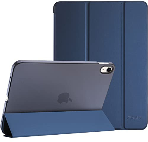 ProCase fodral för iPad 10. Genaration 10,9 tum 2022 modell A2696 A2757, lätt tunt skyddande skal, smart fodral, skydd kompatibel med iPad 10 genaration 2022 – marinblå
