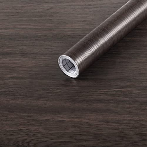 Arthome Valnöt Självhäftande Tapet 44cmx10m Valnöt Strävattentät Självhäftande Film Pvc Vinyl, Oljebeständig,Självhäftande Möbelfolie för Möbelöverdrag, Bänkskivor, Kök, Hyllinlägg