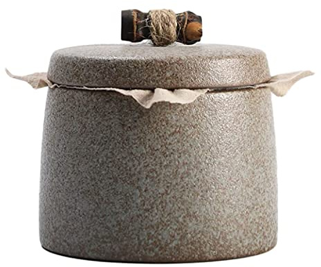 CAGFINY Ceramic Tea Canister Japanese Style Tea Coffee Sugar Storage Pots Jars Ceramic Traditional Tea Caddy for Kitchen