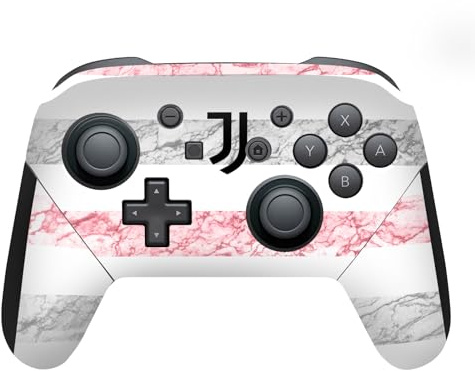 Head Case Designs Offizielle Juventus Football Club Away 2023/24 Match Kit Vinyl Haut Gaming Aufkleber Abziehbild Abdeckung kompatibel mit Nintendo Switch Pro Controller