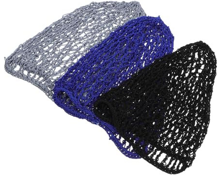 SHERCHPRY 3st Haarnetz-schlafmütze Haarkappe Aus Satin Abdeckungen Für Die Haarpflege Im Salon Haarhaube Netzabdeckungen Für Die Haarpflege Von Frauen Fräulein Polyester Werkzeug Haushalt