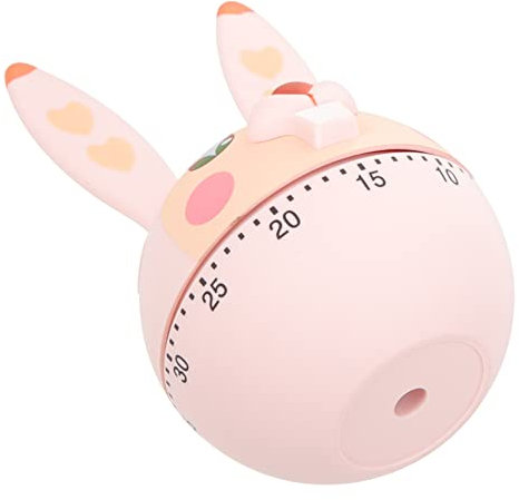 MUCKLILY Timer Im Niedlichen Hasen-Design Mechanischer Countdown Timer Für Kreative Und Klassenräume Für Kochen Und Lernen Leicht Und Langlebig