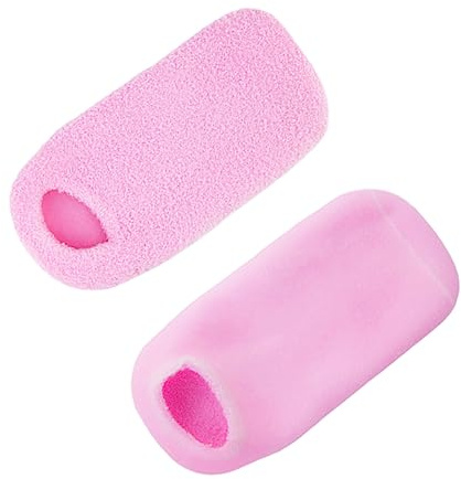 Calze Idratanti in Gel Rosa in Filato, 1 Paio per Piede | Comfort Quotidiano, Aiuta su Pelle Secca e Talloni Screpolati, Design Originale