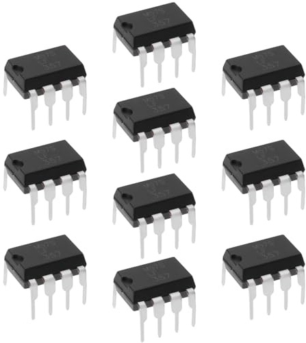 LT Easiyl 10 UNIDS LF357N LF357 DIP8 Amplificador Operacional J-FET IC Operacional para Componentes de Circuito DIY Aumentar La Potencia de Salida Promedio Del Amplificador AF