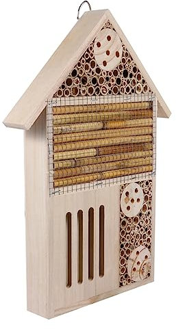 BESPORTBLE Gartendeko Insektenhotel Holz Wildtierhaus Für Gartenhaus Hotels Für Gärten Marienkäfer Hotels