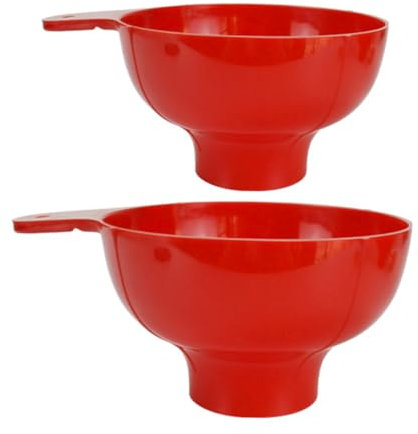 Alipis 2piezas Embudo Boca Ancha Para Cocina Para Envasar Líquidos y Sólidos Frascos y Botellas