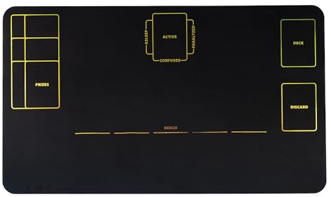 Gummimatta kompatibel med Pokemon Black Holo - En spelare 61 cm x 35,5 cm / 24” x 14”