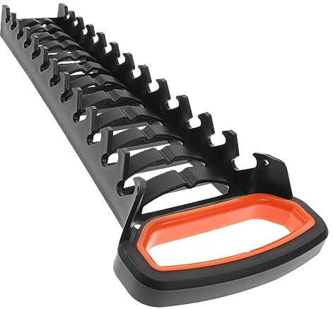 Veemoon Organizador De Llaves De Carraca Con Soporte Para Ranuras Portallaves Combinado Para Taller Garaje y Uso Doméstico Soporte Portátil y Montaje Pared