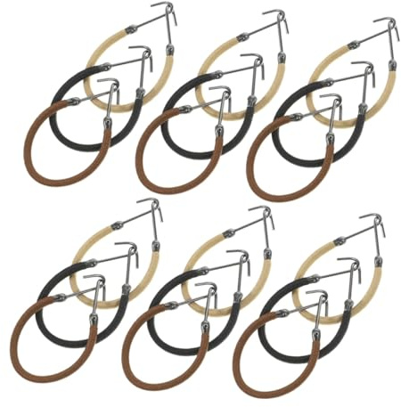 Healeved 30piezas Gancho Cabello Coletero Metálico Doble Gancho Para Coletas y Peinar El Cabello Para Lazos Cuerdas Elásticas y Accesorios Para Mujeres y Niñas