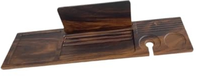 Badkarsbricka Halkfri förvaringshållare for badkarstillbehör Bokhållare for badkar Bokställ for badrum Glasmugg Handduk