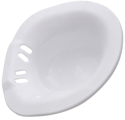 Ipetboom Sitzbadewanne aus Hochwertigem Kunststoff Großes Fassungsvermögen Ergonomisches Design mit Überlauf für Hygienische Geeignet für Toiletten Lindert Hämorrhoiden und Fördert Heilung