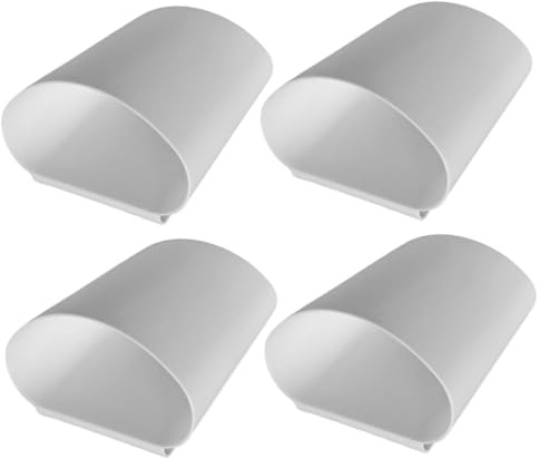 Lurrose 4 Cubos Colgantes Pequeños para Carrito de Compras Cesta Portavasos Blanca Contenedor de Almacenamiento Portátil para Oficina y Hogar