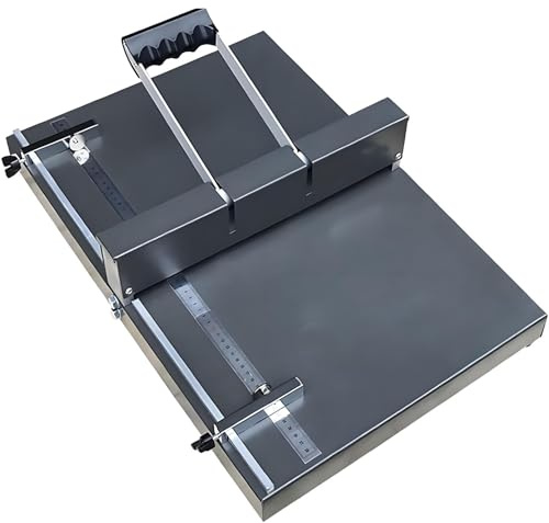 PioMue Machine à Rainer Manuelle, raineuse de Papier 350 mm/450 mm, raineuse de Bureau Robuste en métal pour Cartes de Visite, tirages Photo, Cartes de vœux, livrets et brochures D350