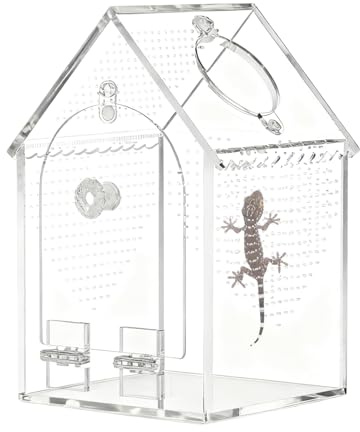 Terrarien und Gehäuse für Spinnen, Isolationstank aus Acryl, Terrarium-Set für Spinnen und Springer, für Familie, Freunde, Haustiere, Reptilien im Inneren des