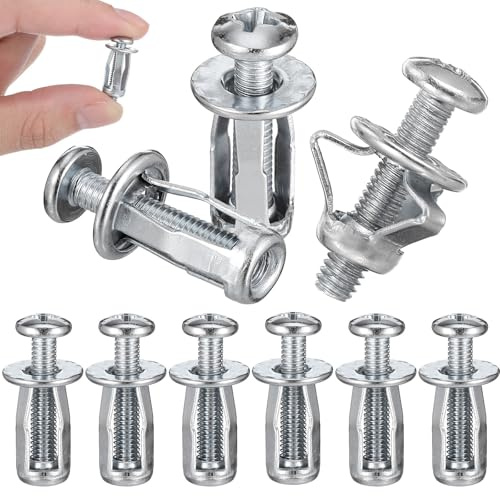 MAGICLULU Set da 10 Dadi a Petalo in Acciaio Inox per Pareti Cave, Ancoraggi a Espansione in Metallo per Fissaggio Porte Cave e Lamiera, Adatti per Montaggio Condizionatori e Utensili