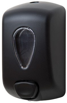 Blanc HYGIENIC Seifenspender Infinity – Dosierspender für Wandmontage, Flüssigseifenspender mit Spenderflasche für 900 ml Seife, Schwarz