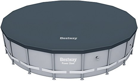 Bestway Top Poolabdeckung, Durchmesser 488 cm, für runde Pools