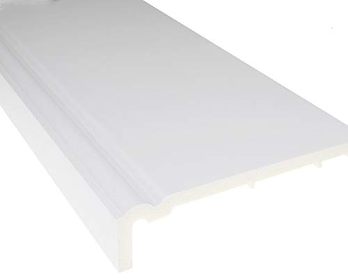 9mm Ogee Capping Board (5m) - White, 175mm