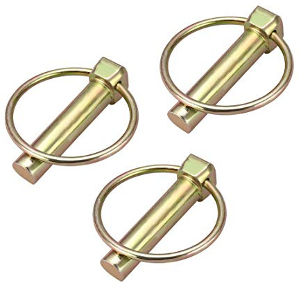 sourcing map Linch Pin with Ring - 12mm x 50mm Trailer Pins Assortment Kit for Boat Kayak Canoe Trailer Tractor Trolley Horsebox 3Pcs