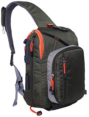 Kylebooker Pesca a mosca borsa, zaino da pesca pescaper riporre l'attrezzatura da Pesca(verde)
