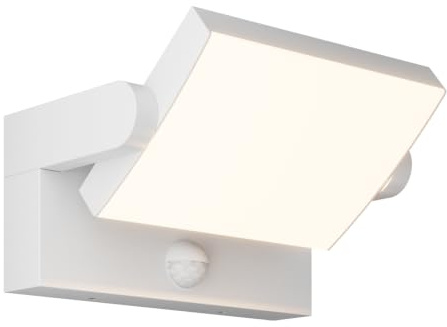 Klighten 24W Außenlampe mit Bewegungsmelder Außenwandleuchte, Weiß, 3000K