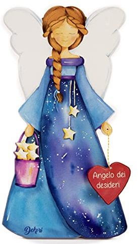 DEKORI - Angelo custode in legno (HDF) Scopri tutti gli Angeli Custode di DEKORI ! Possibilità di appenderlo o appoggiarlo. Confezionato con scatola regalo