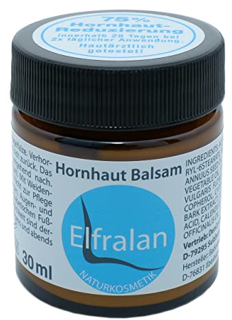 elfralan® Hornhautbalsam, Hornhautentferner, Anti-Hornhaut, Fußpflege, 30 ml