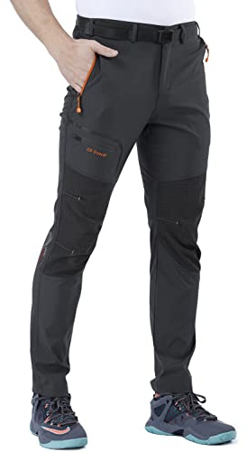 CARETOO Herren Wanderhose Trekkinghose Outdoorhose Softshellhose Funktionshose Skihose Verdickte Warm Atmungsaktiv Wasserdicht Winddicht Winter Herbst