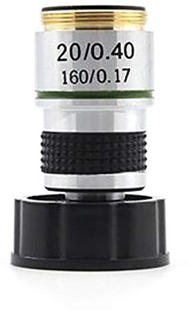 KVSERT 185 Mikroskop-Objektiv, 20 x achromatisches Objektiv, biologische Mikroskopteile, Zubehör