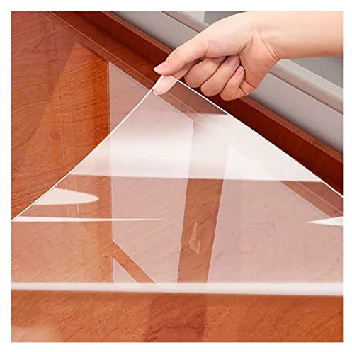 film adhesif transparent pour meuble Film Adhésif Transparent De Protection De Table Pour Bureau En Bois, Marbre, Laque De Cuisson, Imperméable À L'huile Rouleau De Papier Contact Transparent, 160 180