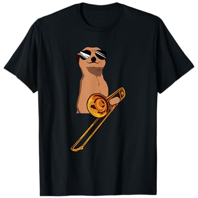 Erdmännchen Posaunenspieler Posaunist Posaune T-Shirt