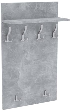 AKKE Garderobenpaneel, Wandgarderobe, PVC Maxi, Beton, 100cm x 60 cm