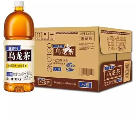 Suntory Oolong Tea Sugar Free Bottled Tea Drink 1.25L - Box of 6 Bottles