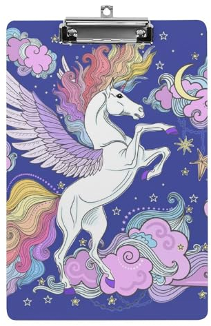 Licorne Volante Presse-Papiers Avec Pince A4 Porte-Formulaires Clipboard Pour Papier Documents