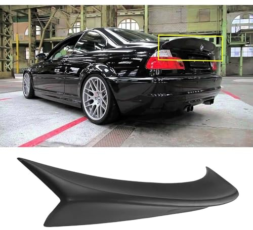 JGQFB Heckspoiler Spoilerlippe für BMW E46 2 puertas Coupé CSL 1999-2006, Stamm Deckel Spoiler Flügel Tuning Außen BodyKit Zubehör Auto Hinten Dach Spoiler