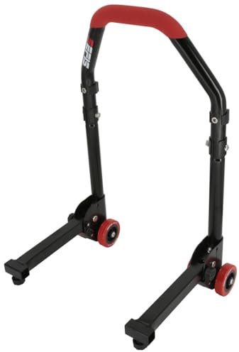 SEFIS M20 - Cavalletto per moto anteriore, supporto per montaggio posteriore, moto, supporto posteriore per moto, pieghevole, adattatore: attacco V