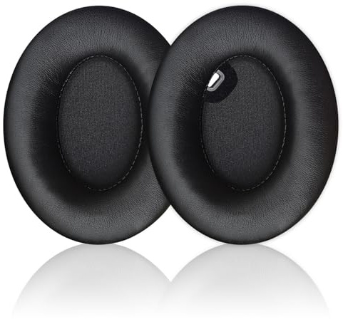 Replacement Ear Pads for Sony WH-1000XM4 (WH1000XM4) Over-Ear Headphones, Ear Cushions, Headset Earpads, Ear Cups Cover with Soft Protein Leather (Black)
